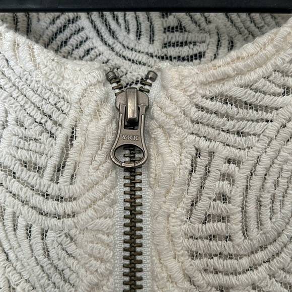 Rebecca Minkoff cream  lace blouse - Picture 4 of 5